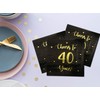 Cheers to 40 Years Cocktail Napkins | Happy 40th Birthday