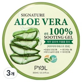 UnKnown Fjol Signature Aloe Vera 100 Soothing Gel 3ea 300ml 300ml x 3ea / 프욜 시그니처 알로에베라 100 수딩젤 3개 300ml 300ml x 3개