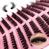 Eyelash Extensions Set, 200 Pieces, Fluffy Artificial Eyelash Clusters, Lashes