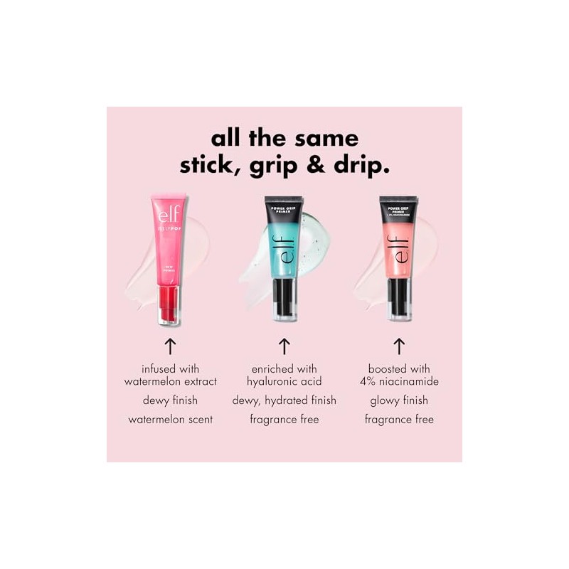 Primer de elf JellyPop Dew, 1,01 onzas líquidas, transparente