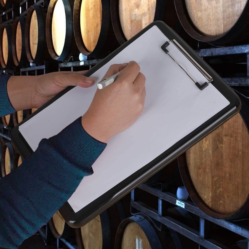 Panavage Clipboard Folder, A4 File Board, Binder, Conference Pad, (Black)