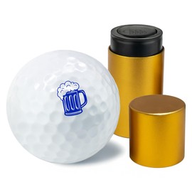 Golf Ball Marker Stamp with TiteSeal™ Technology - Beer - Many Designs to Choose - Blue