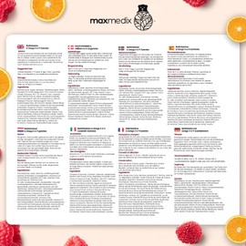 MaxMedix Multivitamin Gummy Bears for Children - With Omega 3, 6, 9, Iodine & Zinc - 120 Vitamin Gummies - Vitamin C, D3, B - Vegetarian & Tested Ingredients - No Gelatin & Additives