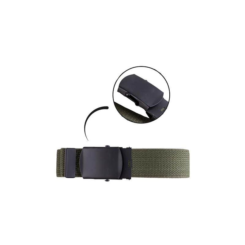 Mil-Tec US Trouser Belt Black Buckle 38 mm