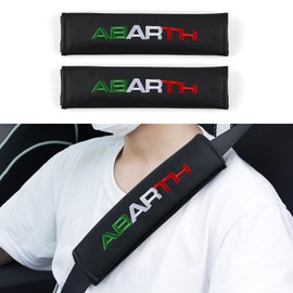 2pcs Car Universal Seat Belt Padding PU Belt Pads Compatible with 500 500C 124 500 595 600e 695 Punto Interior Accessories