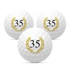 Golf Balls "35" for Birthdays, Set of 3, Golf Gift,