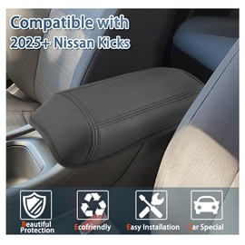 Ruiya 2025 Kicks Center Console Cover,for Nissan Kicks 2025 Accessories Soft Comfy Armrest Lid Cover Protector Compatible with 2025 Nissan Kicks S/SV/SR