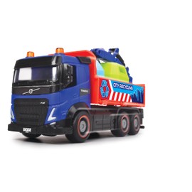 Dickie Toys City Trucks - 1 of 3 Different Trucks, Concrete Mixer, Recycling Truck or Rubbish Collection, with Friction Drive for Children from 3 Years, 203744014, Multi-Colour