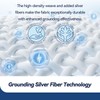 Nayoroom Queen Earthing Sheet: Pure Silver-Infused 90% Organic Cotton, 21"