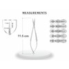 Cuticle Scissors Extra Fine Curved Eyebrow Scissors, Professional Ultra Sharp