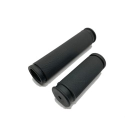 Beatus Bicycle Handle Grip, Anti-Slip, Rubber, Basic Design, General Purpose, Derailleur, With Gear, Short x Long (Black)