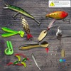UperUper Fishing Lures Kit Set, Baits Tackle Including Crankbaits, Topwater