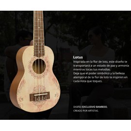 Bamboo Music Mandala Series Lotus Soprano Ukulele
