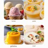 4 Envases Reutilizables para Helados 1Qt con Tapa de Silicona