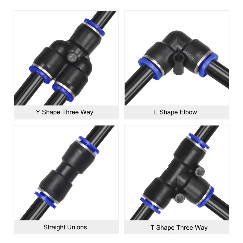 sourcing map Pneumatic Air Hose Tubing PU Air Compressor Tube
