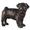 Fiesta Studios Pug Standing Cold Cast Bronze Sculpture Dog Home