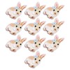 10Pcs Sew On Applique Patches Rabbit Applique Patches,Embroidered Bunny Patch