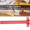 T Square Ruler Aluminum Alloy Removable Woodworking Scriber Art Framing