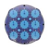 Nicear Magnetic Cube Clock Puzzle Double-Sided 3D Gear Mechanism Brain