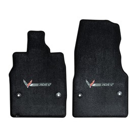 Lloyd Mats Custom-Fit Carpeted Floor Mats Premium Luxury Car Floor Liners for Corvette C8 E-Ray 2024-ON LogoMat 2Pc Set