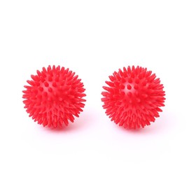 66fit Spiky 8cm Hard Massage Balls x 2pcs - Trigger Point Reflexology Stress Release