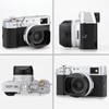 Square Metal Lens Hood for Fuji X100VI Camera Accessories Black