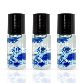 Classy Cuticles Classy Cuticles | Hand Blended Cuticle Oil | Vegan, Cruelty-Free, & Hydrating | Vitamin E, Jojoba, and Argan Oil | 5 mL Roller Bottle | Blueberry Scent | Pack of 3