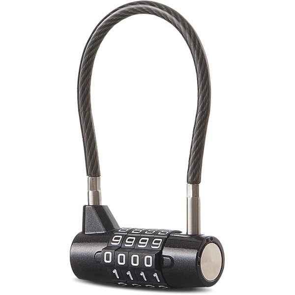 NoBrand Combination Lock Cable Lock with 4 Digits Cabinet Lock