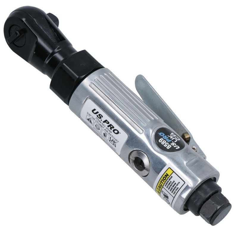 US PRO 3/8 Drive Stubby Mini Air Ratchet 8589