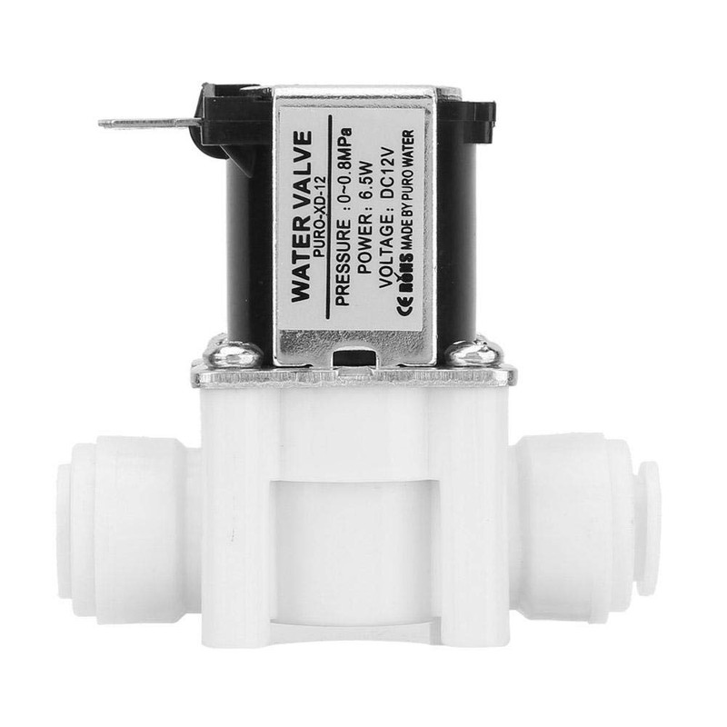 12V Solenoid Valve, DC12V Normally Close Water Valve Plastic Electric