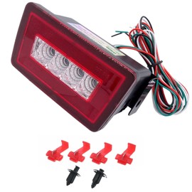 Jinfili 3 en 1 lente roja LED luz de freno trasero parachoques trasero luz antiniebla Kit de luz de marcha atrás compatible con Subaru WRX/STI/XV Impreza Crosstrek 2011 en adelante