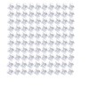 100pcs 1cm clear Mini Hair Claw Clips Plastic Claws Pins