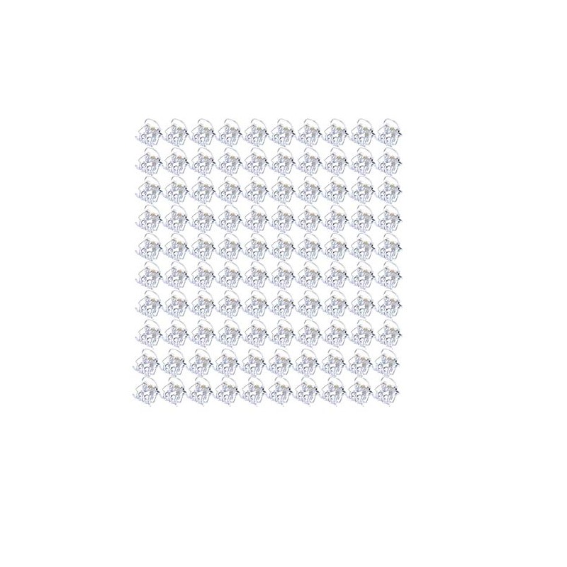 100pcs 1cm clear Mini Hair Claw Clips Plastic Claws Pins