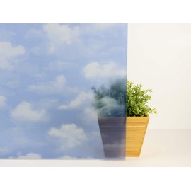 Fablon FAB10276 Clouds Self Adhesive Window Film, Blue