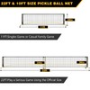Fostoy Portable Pickleball Net with Wheels, Regulation Size 22 FT
