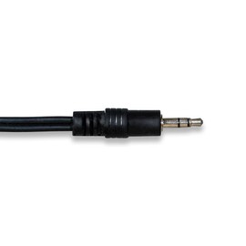 Cablelera 3.5mm to RCA X 2 Stereo M/12', 28AWG Audio Cable, Black (ZCUAFLMM-12), 12ft