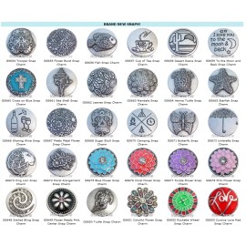 NewCharms Snap Charm Jewelry - Your Selection of Snaps - Over 200 designs available now