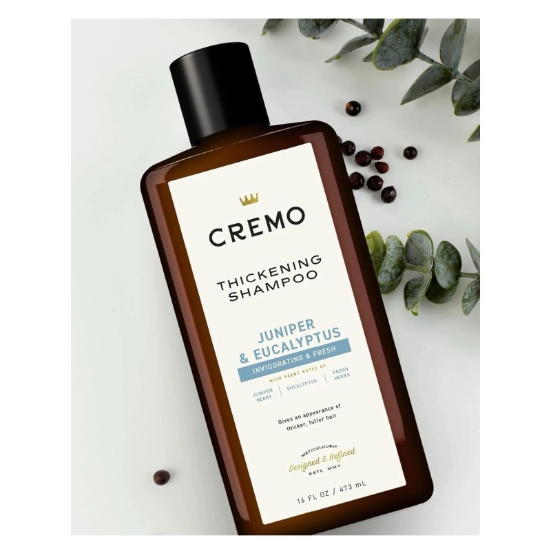 Cremo Thickening Shampoo, Juniper & Eucalyptus, 16 fl oz (473
