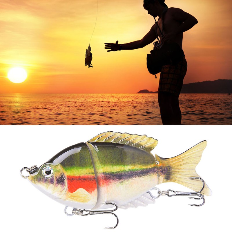 1 pcs ABS Plastic Multi Sections Artificial Fishing Lure Bait