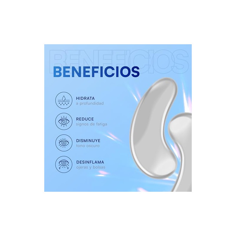 Parches (Eye patches) para contorno de ojos anti-ojeras y mirada