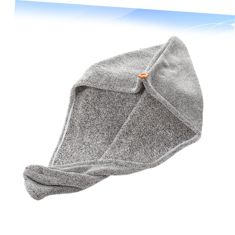 Baluue Quick Drying Towel Bamboo Charcoal Hair Drying Cap for