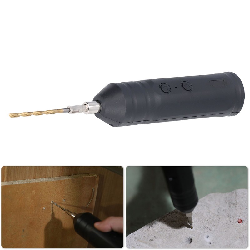 Electric Screwdriver Cordless with 3pcs Twist Drill Bit Tool Set