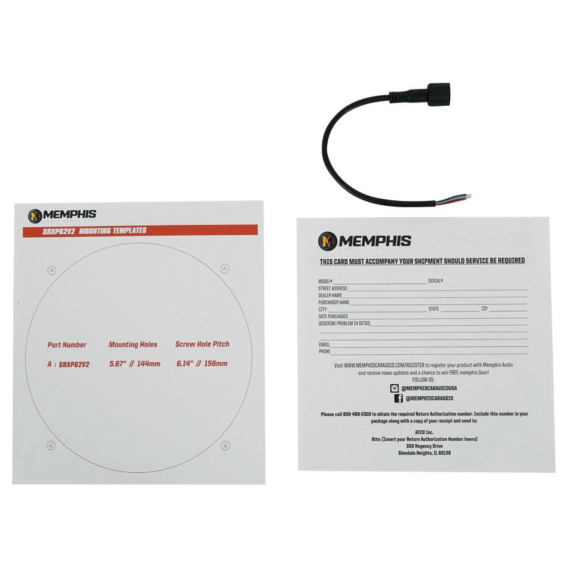 Memphis Audio SRXP62V2 SRX Pro 6.5" 250w Midrange Car Speaker