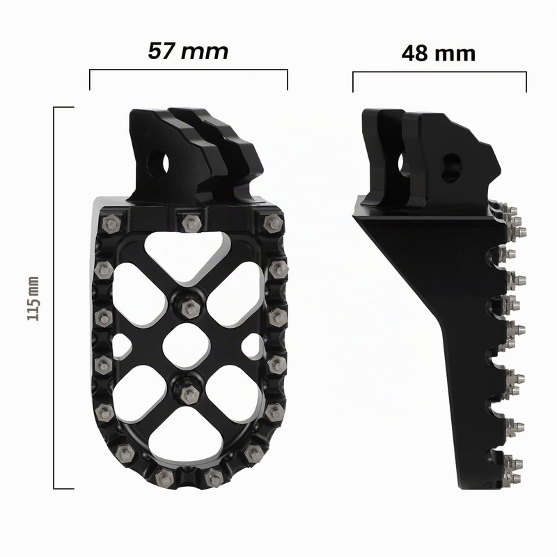 Motorcycle Foot Pegs, Wide Foot Pegs CNC Aluminium for Talaria