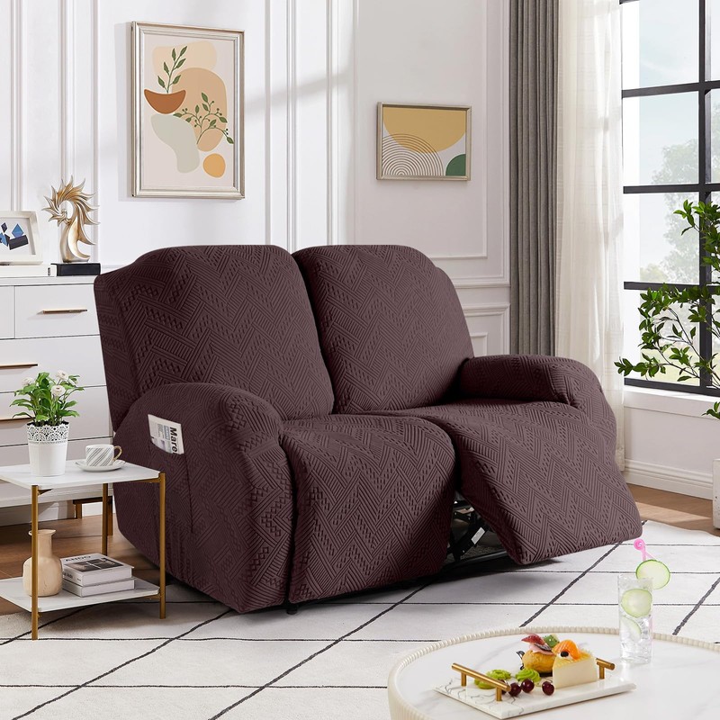 Ruaozz Recliner Sofa Covers Recliner Chair Covers Loveseat Recliner Slipcovers