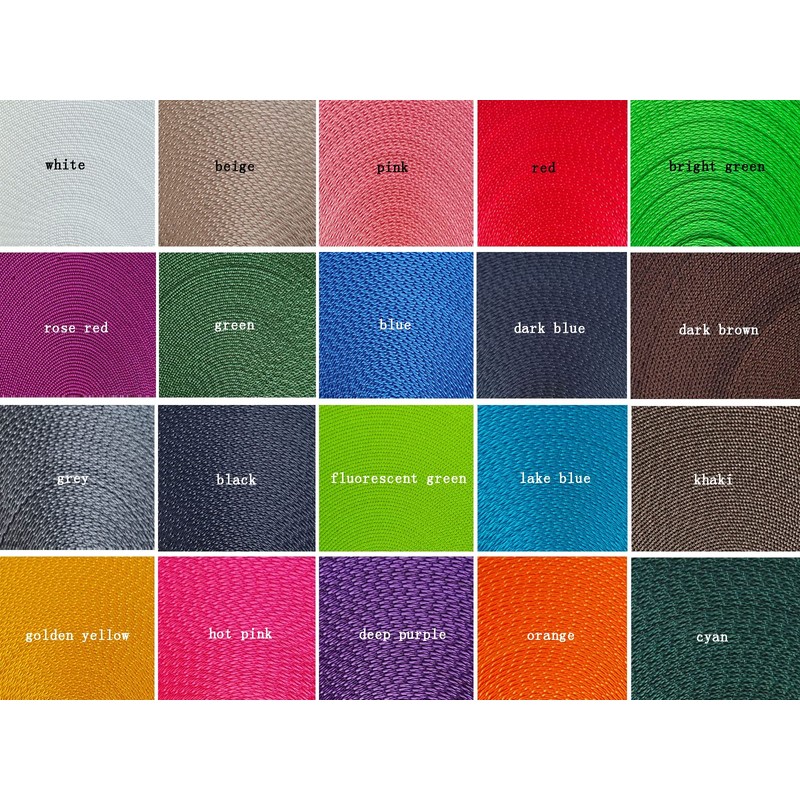 Nylon Webbing 1 Inch 20 Yards Heavyweight Flat Nylon Strap
