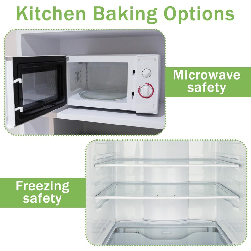 FMOACEN 4-Layer Airtight Cookie Storage Box with Handle and Lid