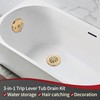 PRIMSOPH Trip Lever Overflow Faceplate Tub Drain Trim Kit without