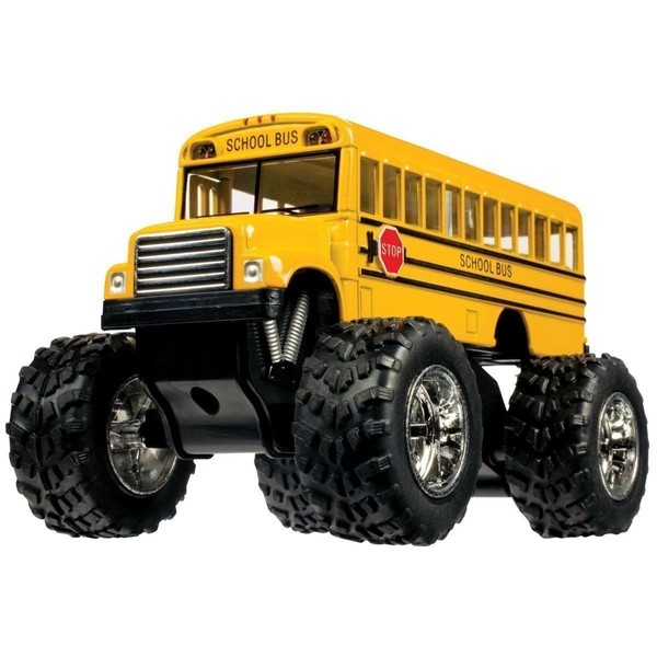 5" Monster School Bus Pull-Back Toy