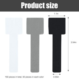 150 PCS Hook and Loop Cable Ties Reusable Adhesive Cable Ties Adjustable Self Adhesive Cables Management Straps for Cords Organizers Desk Home Office Essentials